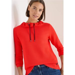 Cecil Dames Zacht piquée shirt in Oranje, Gr: L