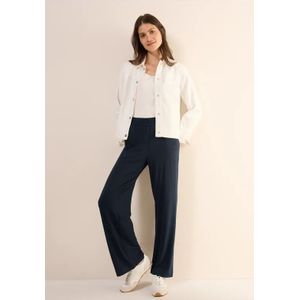 Cecil - Wide Legs - Jersey Broek - Blauw - Dames