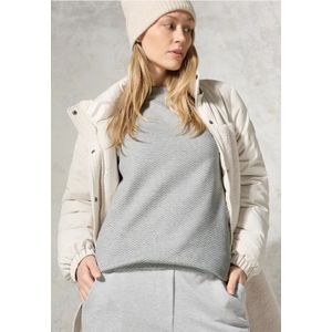 Cecil Dames Jaquard overhemd in Grijs, Gr: XL