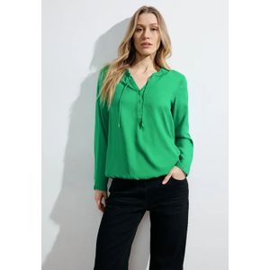 Cecil Dames Dobby tuniekblouse in Groen, Gr: XS