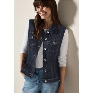 Cecil Dames Denim vest in Blauw, Gr: XL