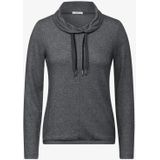 Cecil - Dames Shirt - Grijs - Sjaalkraag - Lange Mouwen