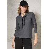 Cecil - Dames Shirt - Grijs - Sjaalkraag - Lange Mouwen