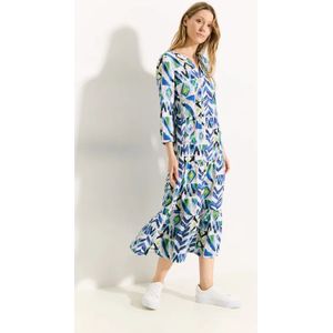 Cecil Dames Tuniekjurk met print in Wit, Gr: XS