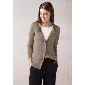 Cecil Dames Vest met ronde hals in Beige, Gr: XXL