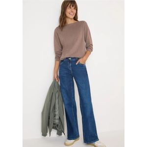 Cecil Dames Shirt met lange mouwen in Bruin, Gr: XS