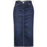 CECIL - Denim Rok - Midi - Zijsplitten - 5-Pocket - Comfortabel