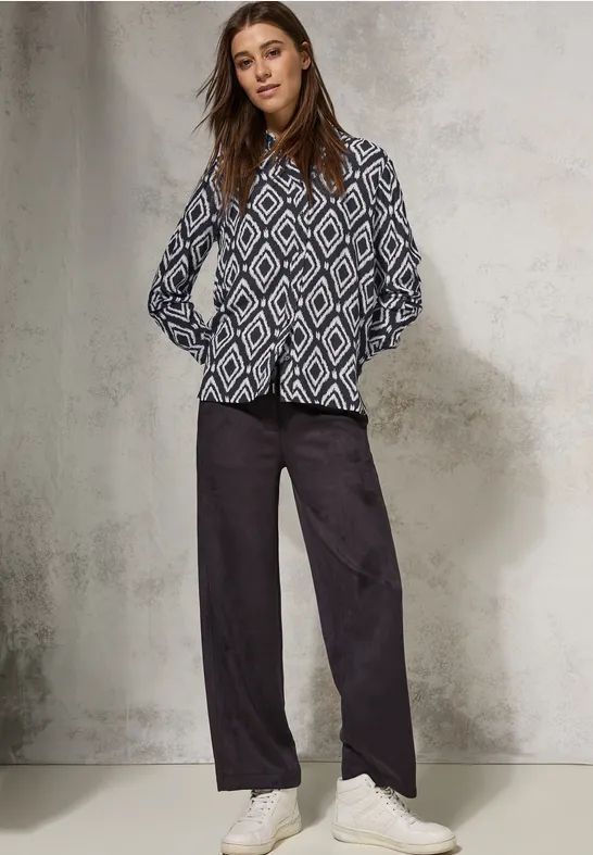 CECIL - Lange Blouse - Grafisch Patroon - Viscose