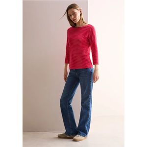 Cecil Dames Gestreept overhemd in Rood, Gr: XL