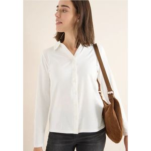 Cecil Dames Shirt met overhemdkraag in Wit, Gr: 3XL