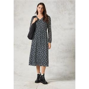 Cecil - Bedrukte Midi-jurk - Grijs - Mesh