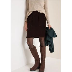 Cecil - Corduroy Rok - Bruin - Dames