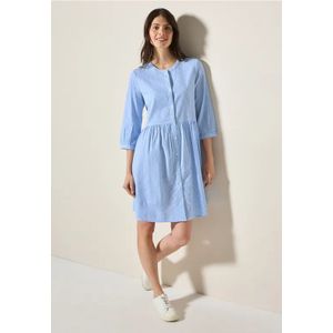 Cecil Dames Gestreepte seersucker jurk in Blauw, Gr: L