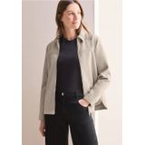 CECIL - B212559 - Tussenjas - Desert Beige Melange - Ritssluiting, Zijzakken, Afgeronde Zoom