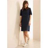 Cecil - Gestructureerde Jurk - Blauw - Dames
