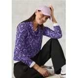 Cecil - Fluffy Shirt - Paars - Dames - Met Print