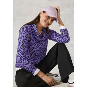 Cecil - Fluffy Shirt - Paars - Dames - Met Print