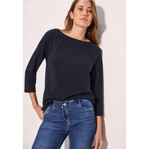 Cecil Dames Raglan shirt in Blauw, Gr: S