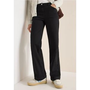 Cecil Dames Wide Legs Jeans in Zwart, Gr: 25