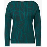 Cecil Dames Shirt met knopen in Groen, Gr: XS