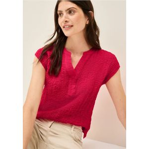 Cecil Dames Gestructureerde blouse in Rood, Gr: L