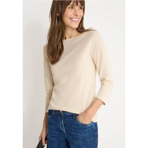 Cecil Dames Basic onderzeeër shirt in Beige, Gr: L
