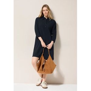 Cecil Dames Jurk met structuur in Blauw, Gr: L