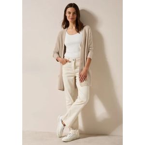 Cecil Dames Open fijn gebreid vest in Beige, Gr: L
