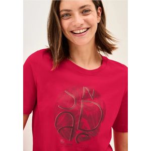 CECIL - T-shirt - Print - Katoen - Ronde Hals - Korte Mouwen