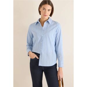 Cecil Dames Gestreept overhemd blouse in Blauw, Gr: L