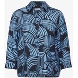 Cecil - Gedessineerde Blouse - Blauw - Dames
