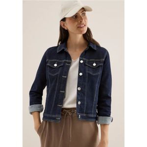 Cecil - Jeansjack - Rinsed Wash - Met 4 Zakken - Knoopsluiting