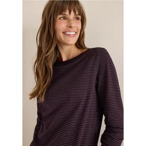 Cecil Dames Shirt met ton-sur-ton strepen in Rood, Gr: L