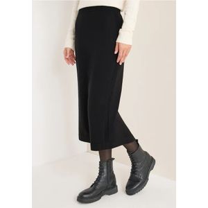 Cecil Dames Rok met gestructureerde details in Zwart, Gr: L