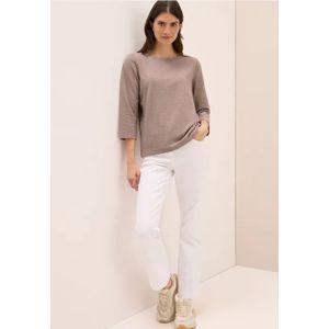 Cecil Dames Shirt met structuur in twee kleuren in Bruin, Gr: L