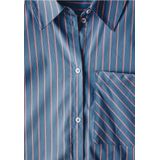 CECIL - Mid Blouse Blue - Damesblouse - Gestreept - Katoenmix met Stretchaandeel