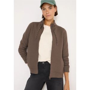 Cecil - Sweatjack - Bruin - Dames - XXL