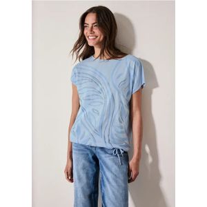 Cecil Dames Shirt met patroon in Blauw, Gr: S