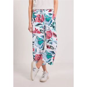 Cecil Dames Loose fit broek van linnenmix in Wit, Gr: XS