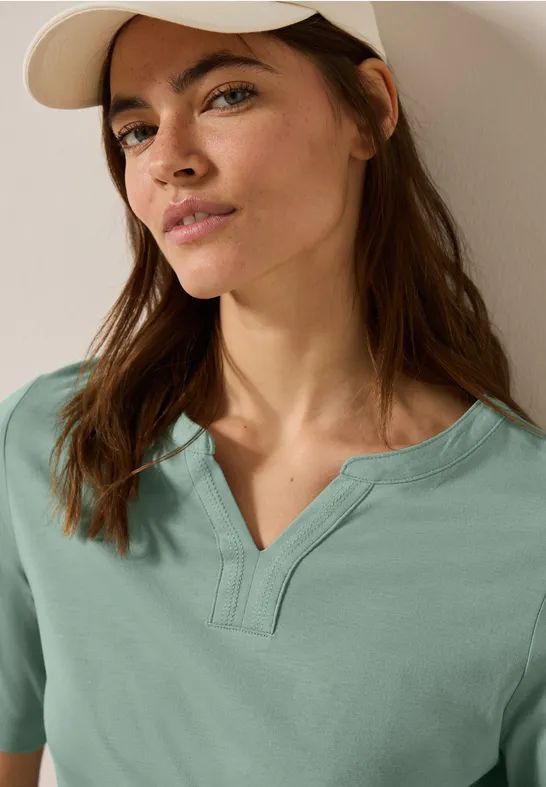 Cecil Dames Shirt in Groen, Gr: M