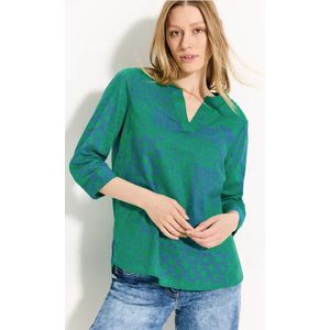 Cecil Dames Lichte katoenen blouse in Groen, Gr: XL