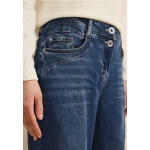 Cecil Dames Wide Legs Jeans in Blauw, Gr: 36