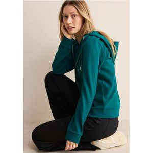 Cecil Dames Sweatjack met capuchon in Groen, Gr: XL