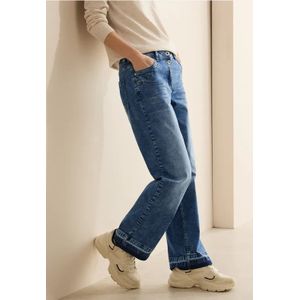 Cecil Dames Wide Legs Jeans in Blauw, Gr: 34