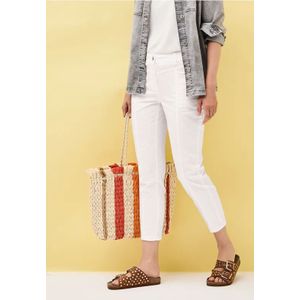 Cecil Dames 7/8 straight legs broek in Wit, Gr: 25