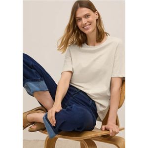 Cecil Dames Basic Shirt in Beige, Gr: XXL