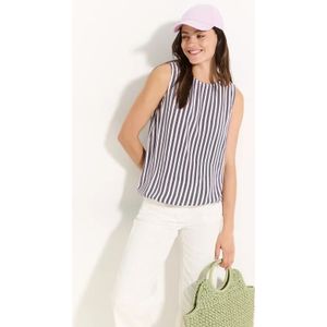 Cecil Dames Gestreepte blousetop in Rood, Gr: XS
