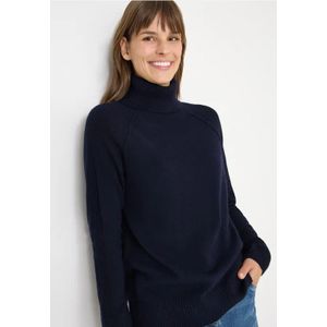 Cecil Dames Trui met structuurmix in Blauw, Gr: XL