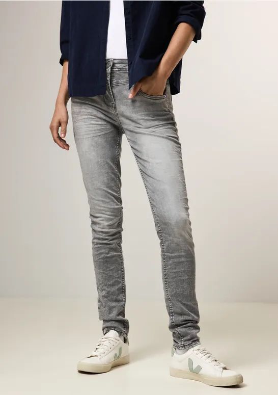 Cecil - B378099 - Jeans - Lichtgrijs - Slim Fit