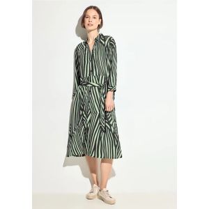CECIL - Print Dress - Midi-jurk - cool khaki